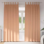 vidaXL Κουρτίνες 2 pcs Ανοιχτό καφέ 260 x 140 εκ. Πολυεστέρας