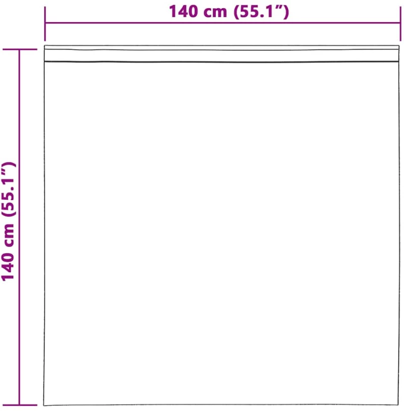 vidaXL Κουρτίνες 2 pcs Ανοιχτό γκρι 140 x 140 εκ. Πολυεστέρας