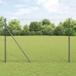 vidaXL Φράχτης Εξαγώνου Γκρι 1.5 x 50 m Ατσάλι