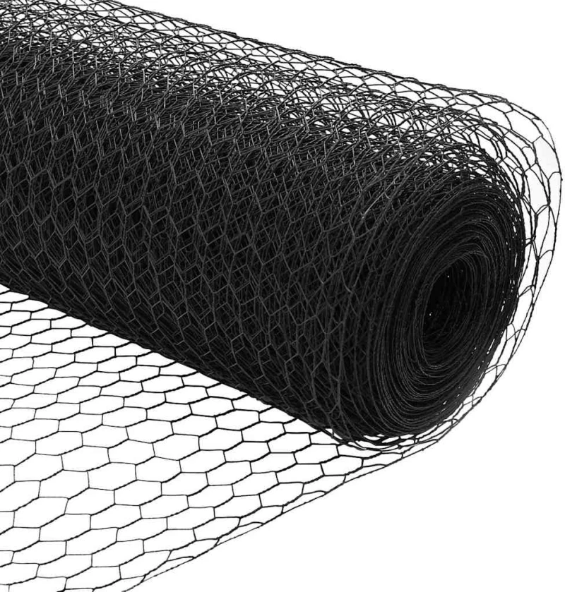 vidaXL Φράχτης Εξαγώνου Γκρι 1.5 x 50 m Ατσάλι
