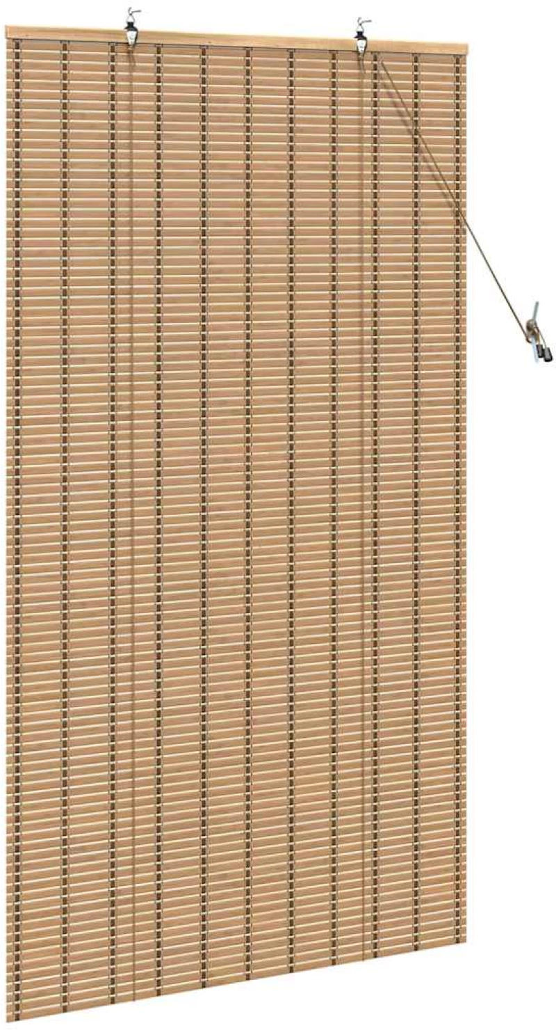 vidaXL Ρολά και Σκίες Παραθύρων Ανοιχτό καφέ 100 x 160 cm Μπαμπού