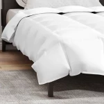 vidaXL Κουβέρτες & Κουβέρτες Λευκό 135 x 200 εκ. Πούπουλο