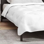 vidaXL Κουβέρτες & Κουβέρτες Λευκό 155 x 200 εκ. Μικροΐνες