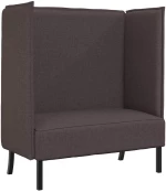 vidaXL Καναπές Υψηλής Πλάτης Σκούρο Καφέ 109x56x121 εκ. Ύφασμα