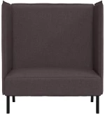 vidaXL Καναπές Υψηλής Πλάτης Σκούρο Καφέ 109x56x121 εκ. Ύφασμα