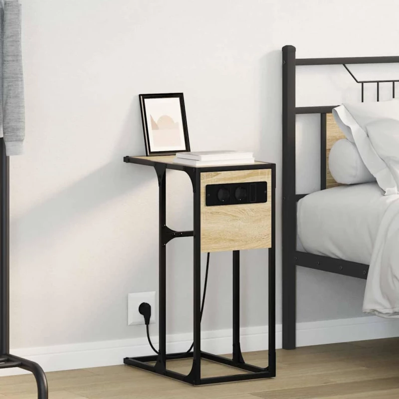 vidaXL Κομοδίνο Sonoma Δρυς 41.5 x 26 x 60.5 εκ Επεξεργασμένο ξύλο