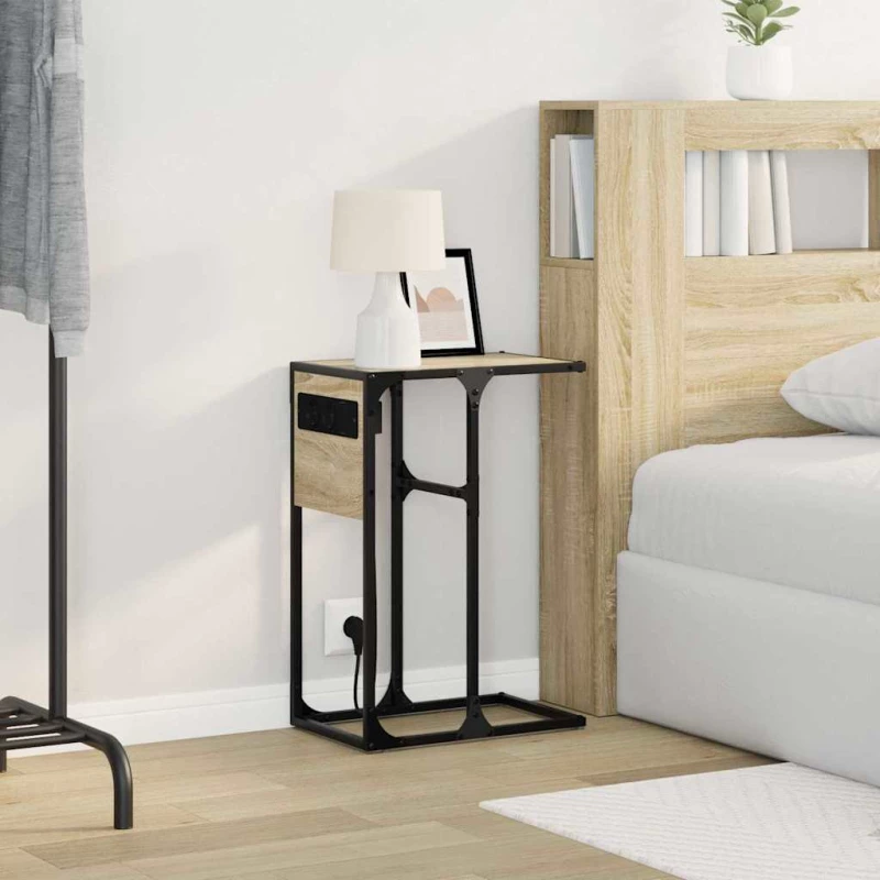 vidaXL Κομοδίνο Sonoma Δρυς 41.5 x 26 x 60.5 εκ Επεξεργασμένο ξύλο