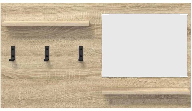 vidaXL Τοίχου Κρεμάστρα Sonoma Oak 90 x 10 x 50 εκ Επεξεργασμένο ξύλο