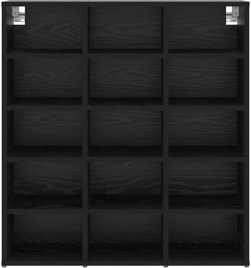 vidaXL Ντουλάπα Παπουτσιών Μαύρη δρυς 103x30x51 εκ Επεξεργασμένο ξύλο