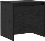vidaXL Κομοδίνο Μαύρη δρυς 45 x 34 x 44.5 εκ Επεξεργασμένο ξύλο