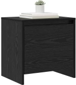 vidaXL Κομοδίνο Μαύρη δρυς 45 x 34 x 44.5 εκ Επεξεργασμένο ξύλο