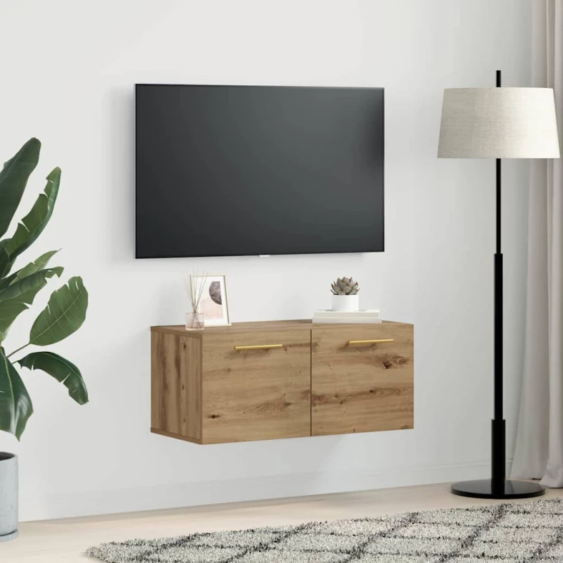 vidaXL Ντουλάπα Τοίχου Χειροποίητη δρυς 80 x 36.5 x 35 cm