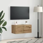 vidaXL Ντουλάπα Τοίχου Χειροποίητη δρυς 80 x 36.5 x 35 cm