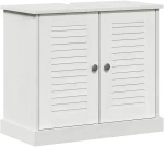 vidaXL Σετ Επίπλων Μπάνιου 5 pcs Λευκό αντικέ 37 x 34 x 110 εκ