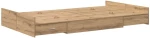 vidaXL Κρεβάτι με αποθηκευτικό χώρο artisan δρυς 120 x 200 cm Μελαμίνη