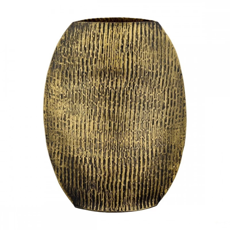 Βάζο μεταλλικό χρυσό 22,5x9x30cm Capolavoro 24.101