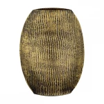 Βάζο μεταλλικό χρυσό 22,5x9x30cm Capolavoro 24.101