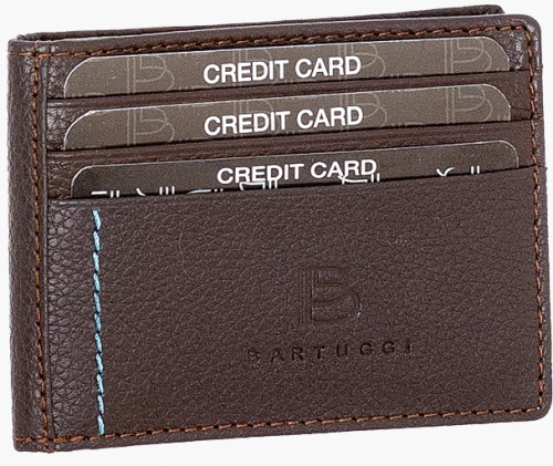 Δερμάτινη καρτοθήκη (507-50601-brown)