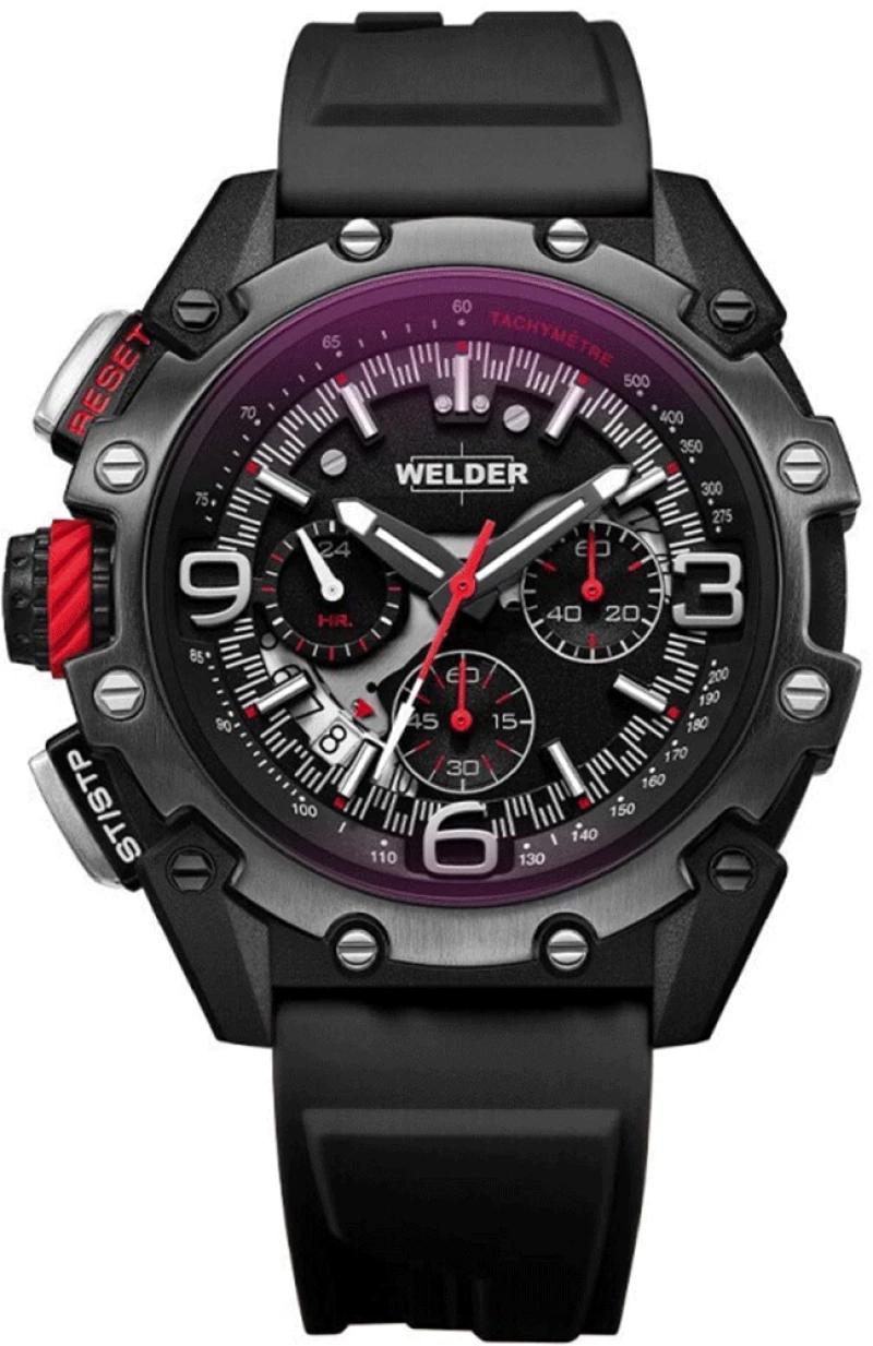Men's WELDER Wristwatch  in black color WWRR1004