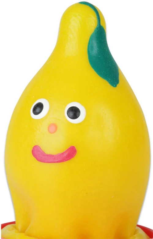 CONDOMERIE - HANDPAINTED NOVELTY CONDOMS LEMON
