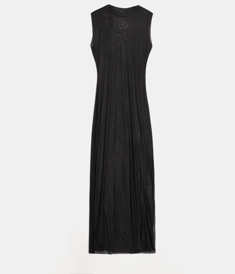 Γυναικείο Beachwear Rock Club - Φόρεμα Maxi Μαύρο - Regular Fit - Δύχτι