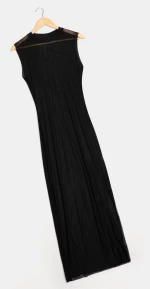 Γυναικείο Beachwear Rock Club - Φόρεμα Maxi Μαύρο - Regular Fit - Δύχτι