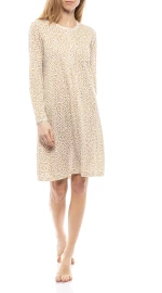 Γυναικείο Νυχτικό Pink Label - Χρυσό - Animal Print - Regular Fit - Modal