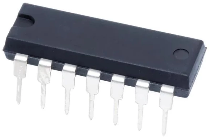 CD4069UBE 6 Channel CMOS Hex Inverter, 3V to 18V, DIP, 14 Pins