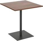 Τραπέζι Nerobian pakoworld mdf σε καρυδί απόχρωση 70x70x75εκ