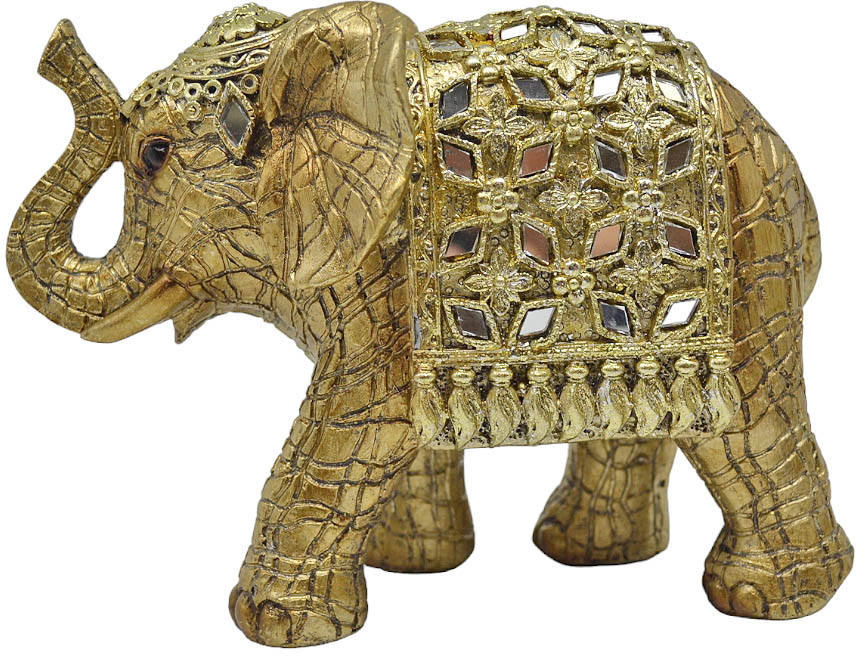 ΕΛΕΦΑΝΤΑΚΙ ΠΟΛΥΕΣΤΕΡΙΚΟ ΧΡΥΣΟ 17x7,8x12,5εκ. - Ankor 828913