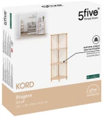 Ξύλινη Γωνιακή Ραφιέρα 4 Επιπέδων  34 x 34 x 110 cm 193641 5Five Simply Smart