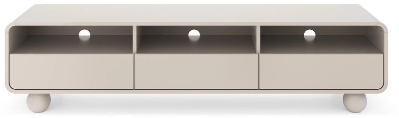 Έπιπλο τηλεόρασης ALBION με συρτάρια Λευκό Kazmir 180x44x39cm