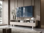Έπιπλο τηλεόρασης ALBION με συρτάρια Λευκό Kazmir 180x44x39cm