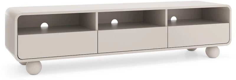 Έπιπλο τηλεόρασης ALBION με συρτάρια Λευκό Kazmir 180x44x39cm