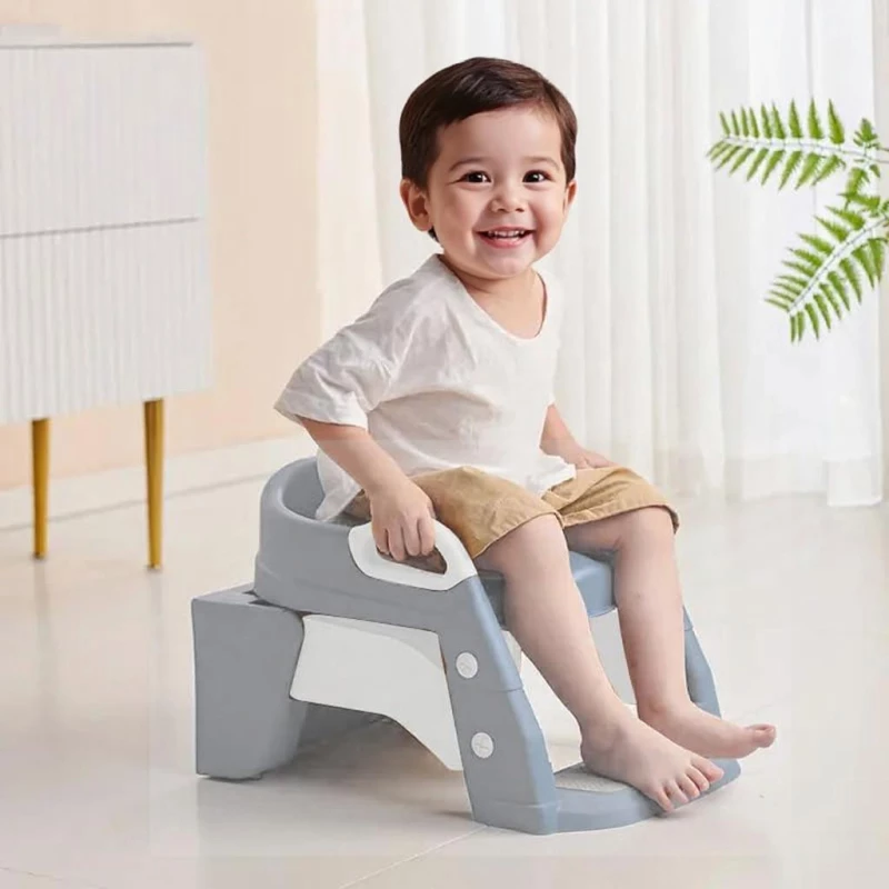 BabyWise 3 σε 1 Εκπαιδευτική Σκαλιέρα Τουαλέτας Grey BW034