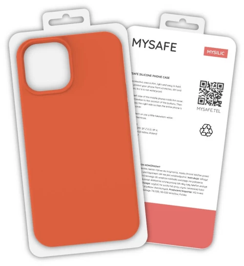 Mysafe silicone case iphone 12/12 pro orange box