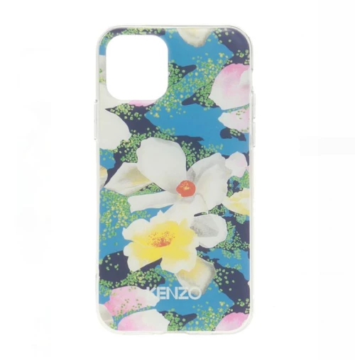 Kenzo original case iphone 11 pro max blue-white flowers