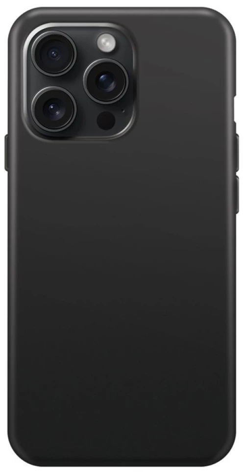 Xqisit np silicone case anti bac, recycled for iphone 15 pro max black