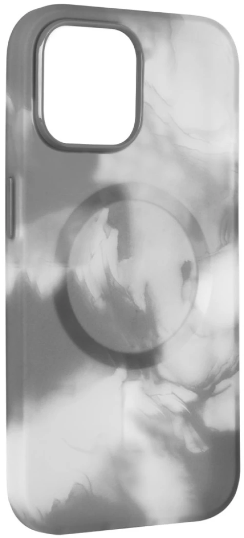 Iphone 15 pro max  puro aqua flexible plastic case - magsafe compatible - silver