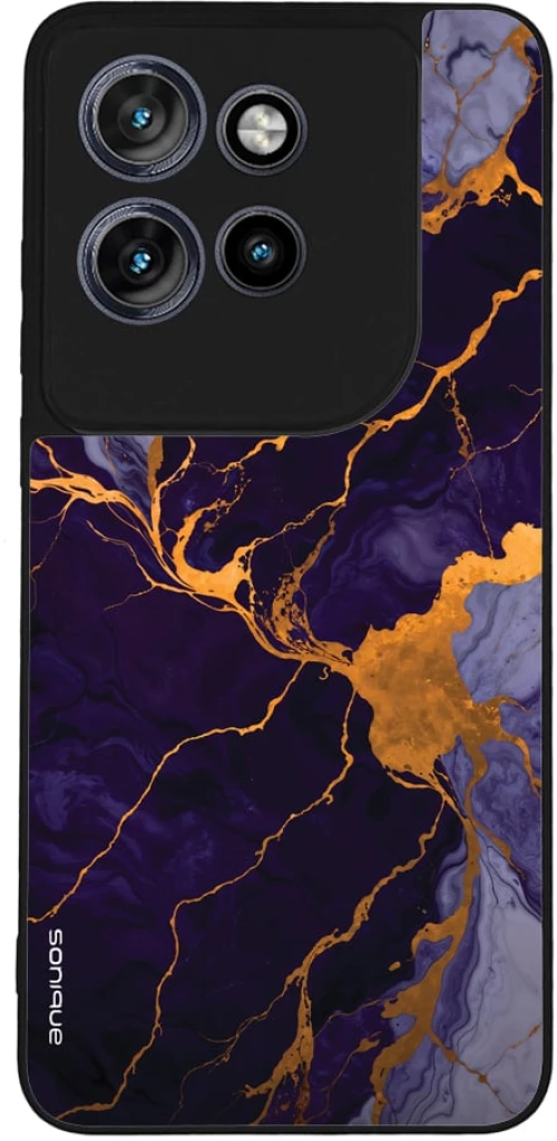 Θήκη Sonique Marble Series για Motorola Edge 50 Neo 5G Μωβ