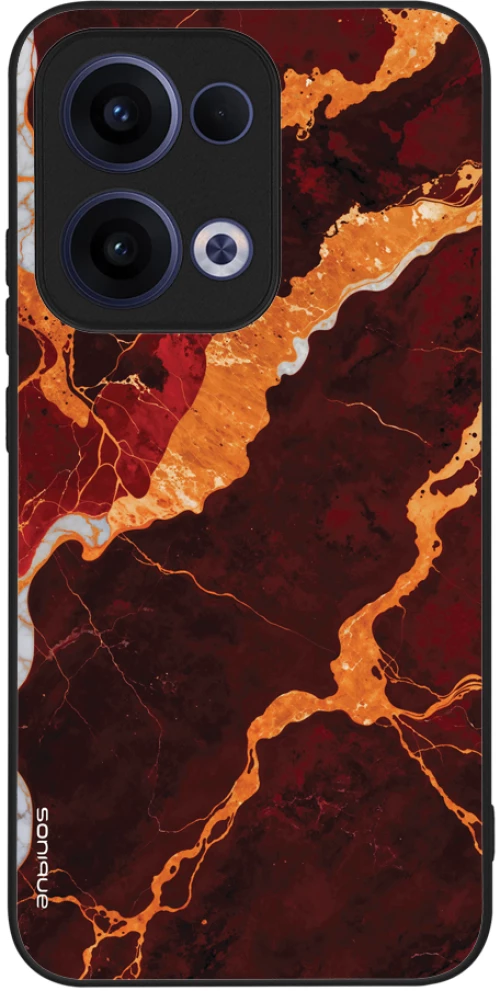 Θήκη Sonique Marble Series για Oppo Reno13 5G Κόκκινο