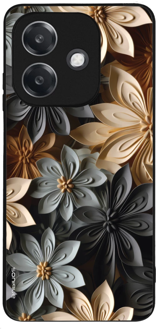 Θήκη Sonique 3D Flower Series για Oppo A40 Γκρι