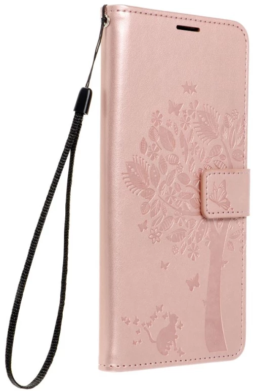 Mezzo Book Case For Samsung A36 5G Tree Rose Gold