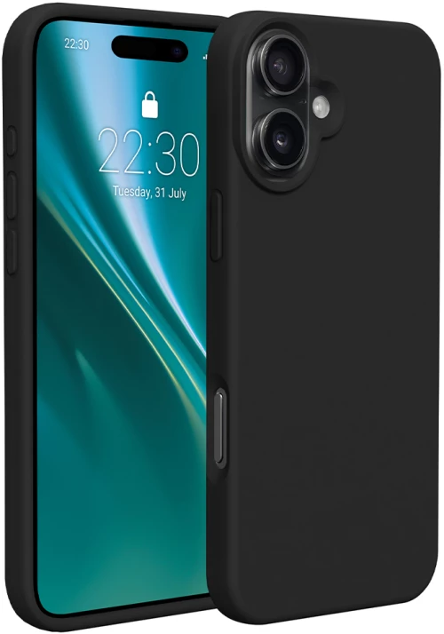 Etteri silicone case for iphone 16 plus 6,7" black