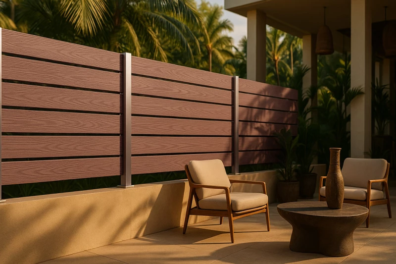 WPC ΠΕΡΙΦΡΑΞΗΣ ΝΕΑΣ ΓΕΝΙΑΣ 21/120mm TEAK 90155 NewPlan / τιμή ανά τ.μ.
