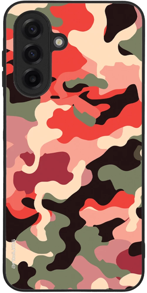 Θήκη Sonique Camouflage Army Series για Samsung Galaxy A17 5G Κόκκινο