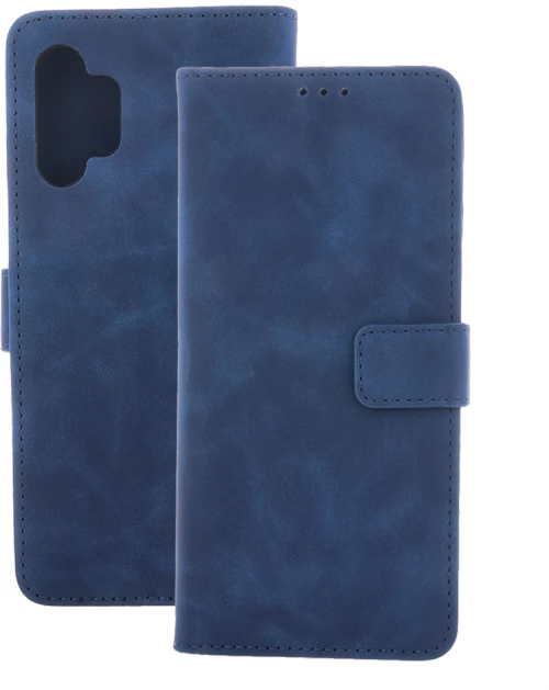 Smart velvet case for samsung galaxy a26 5g navy blue