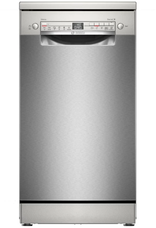 Bosch SPS2HKI58E Ελεύθερο Πλυντήριο Πιάτων με Wi-Fi για 10 Σερβίτσια Π45xY84.5εκ. Inox με Home Connect
