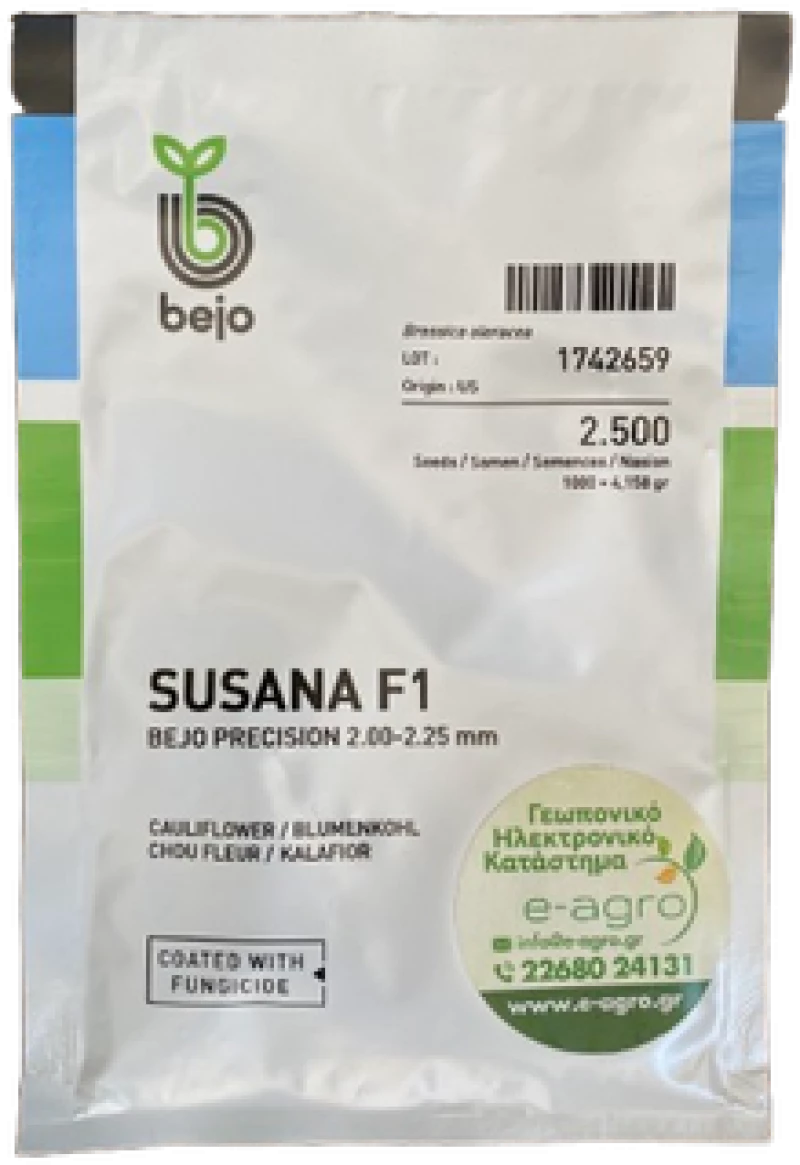 Κουνουπίδι Πράσινο Susana F1 | 2500 Σπόρων