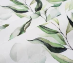 Καρέ Αλέκιαστο 90x90 Green Leaves 462 White-Green Dimcol
